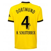 Borussia Dortmund Nico Schlotterbeck #4 Hjemmedrakt 2023-24 Kortermet